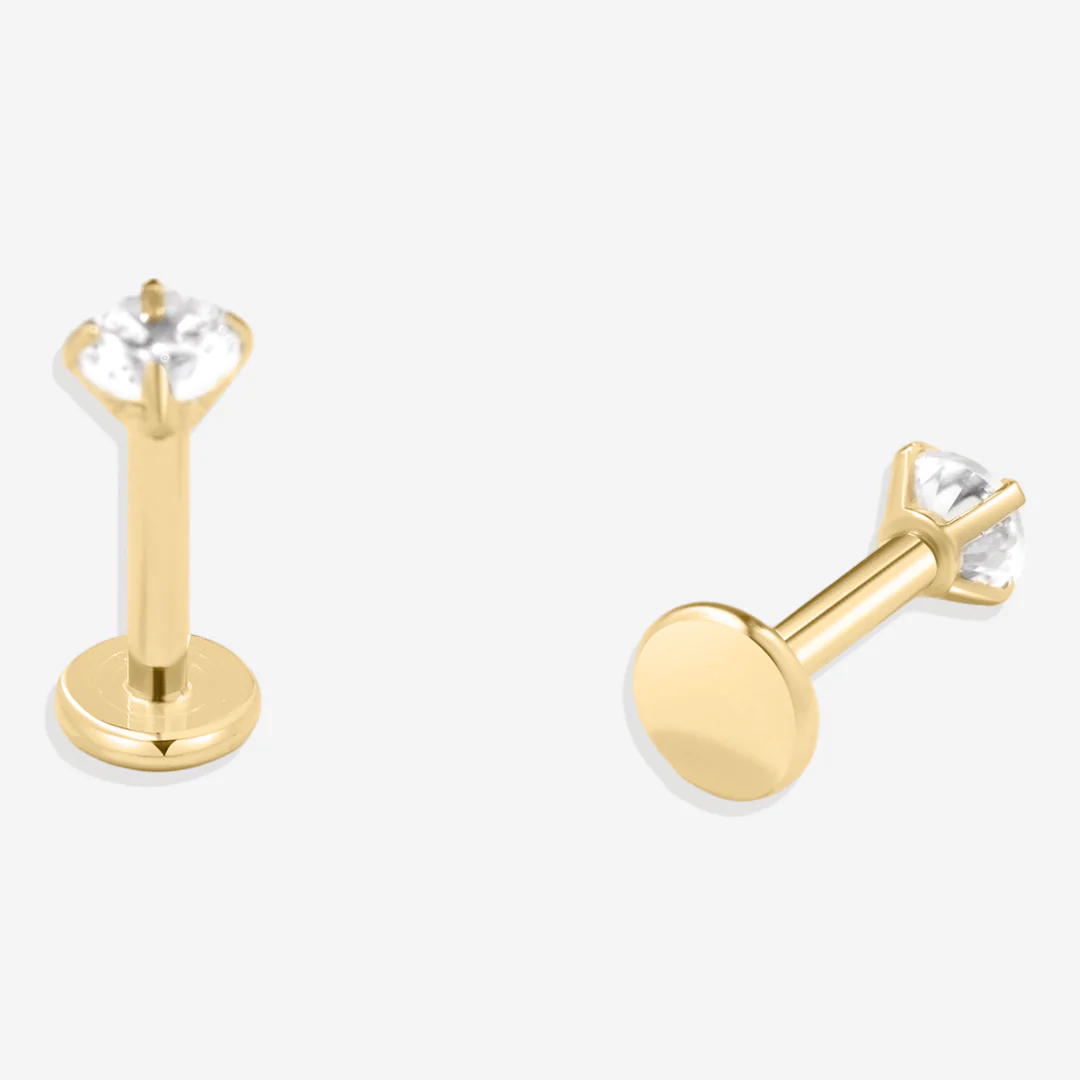 Crystal Sleeper Flatback Studs | 18g - Image 17