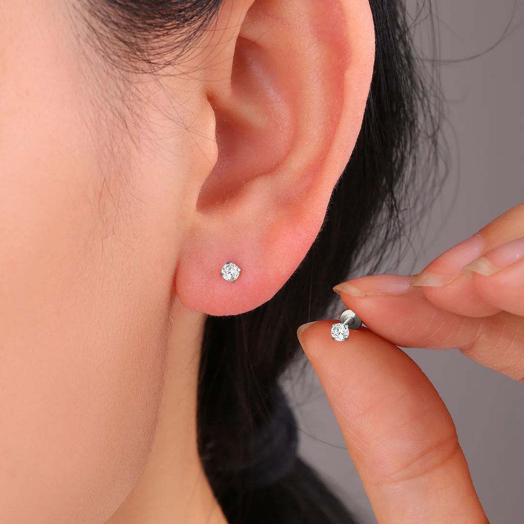 Crystal Sleeper Flatback Studs | 18g - Image 24