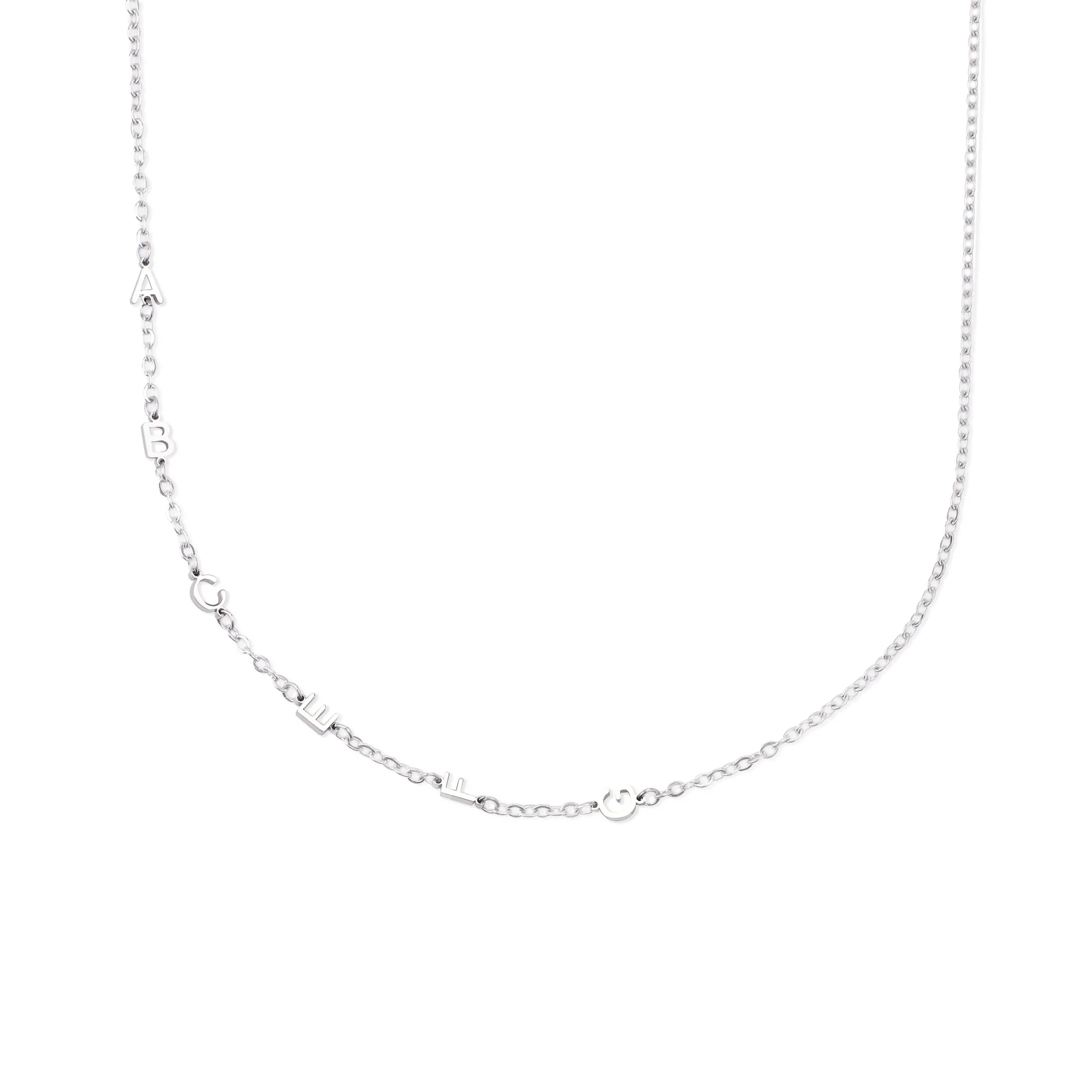 Sideways Initials Necklace - Image 5