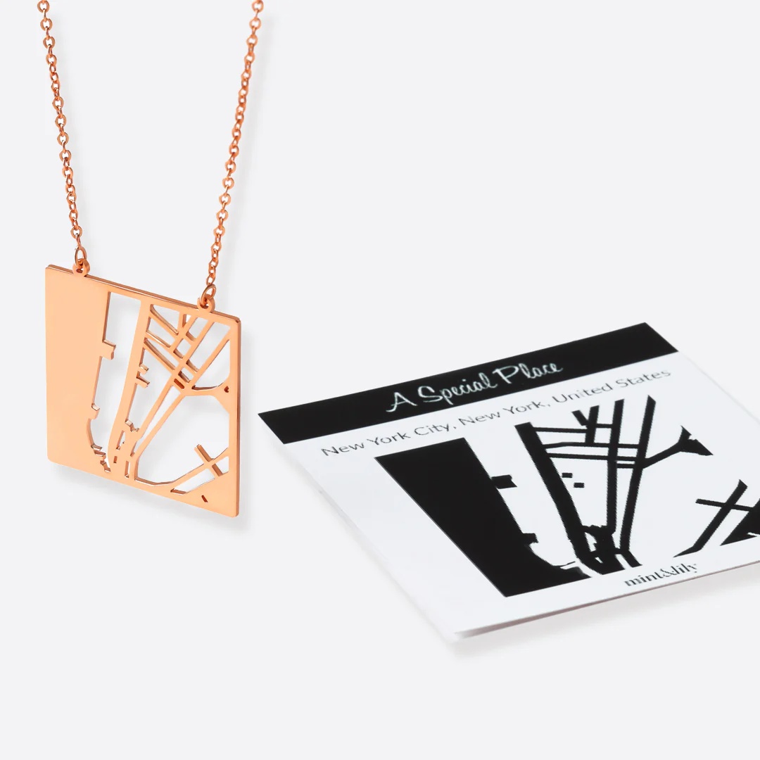 Custom Map Pendant Necklace - Image 38