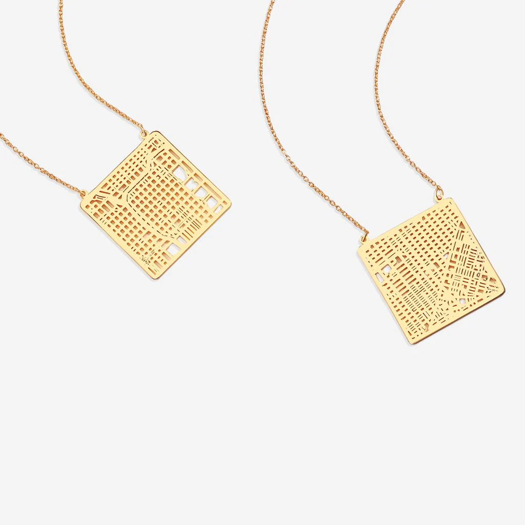 Custom Map Pendant Necklace - Image 44