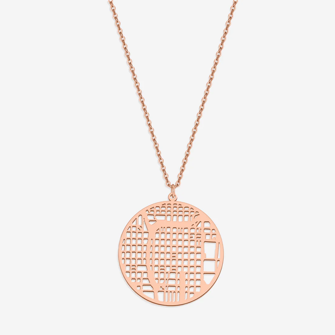 Custom Map Pendant Necklace - Image 45