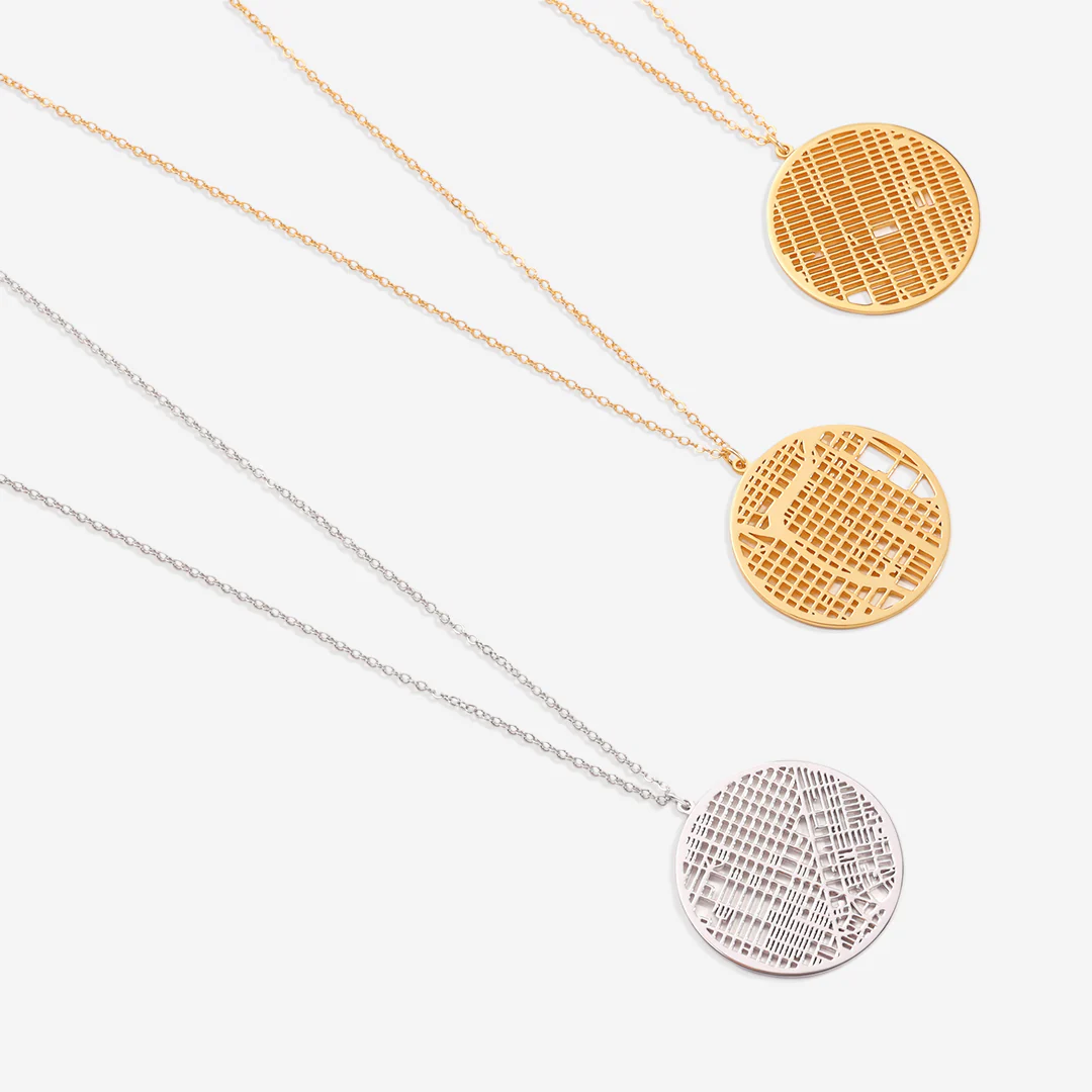 Custom Map Pendant Necklace - Image 50