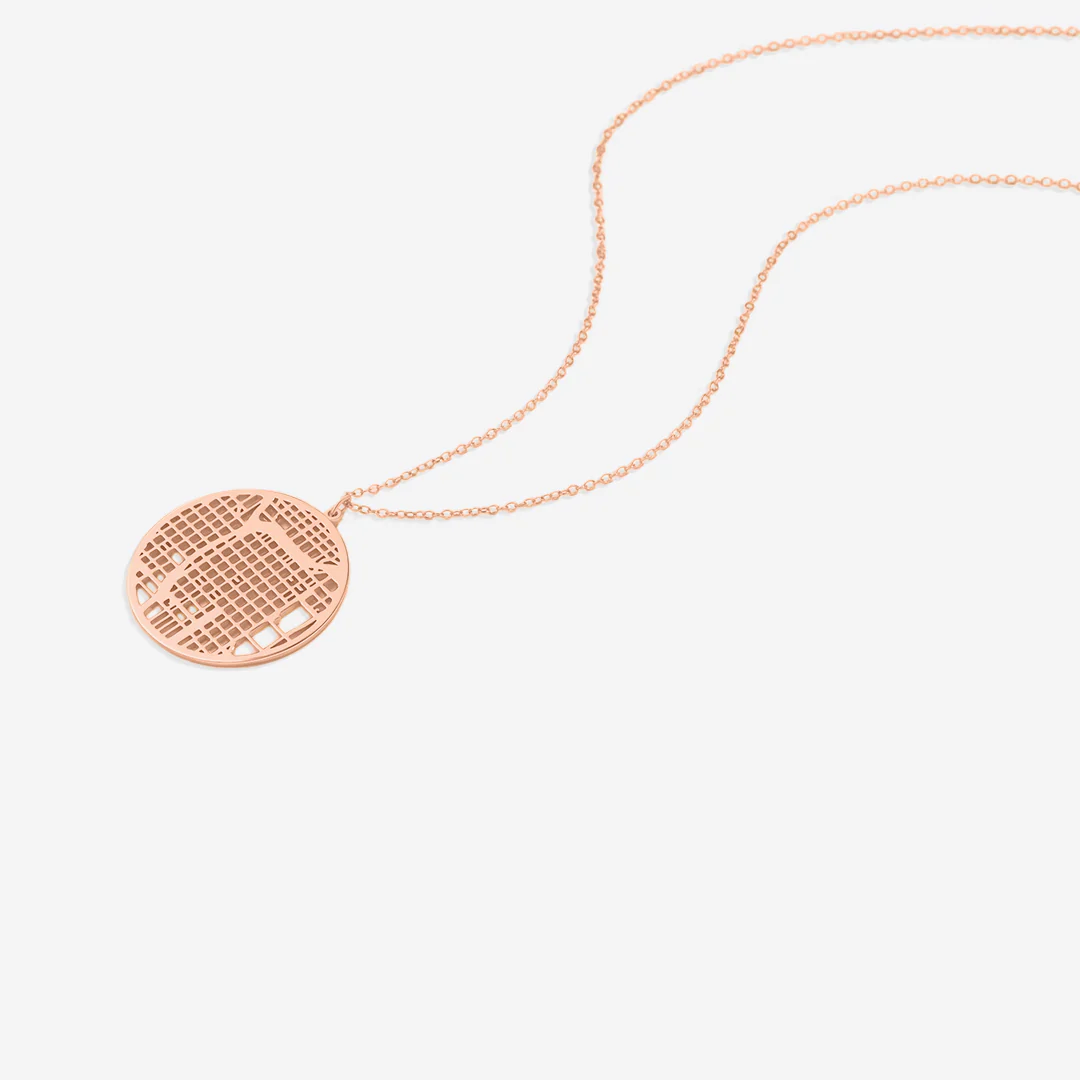 Custom Map Pendant Necklace - Image 59