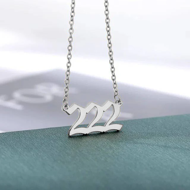 Dainty Angel Number Necklace - Image 36