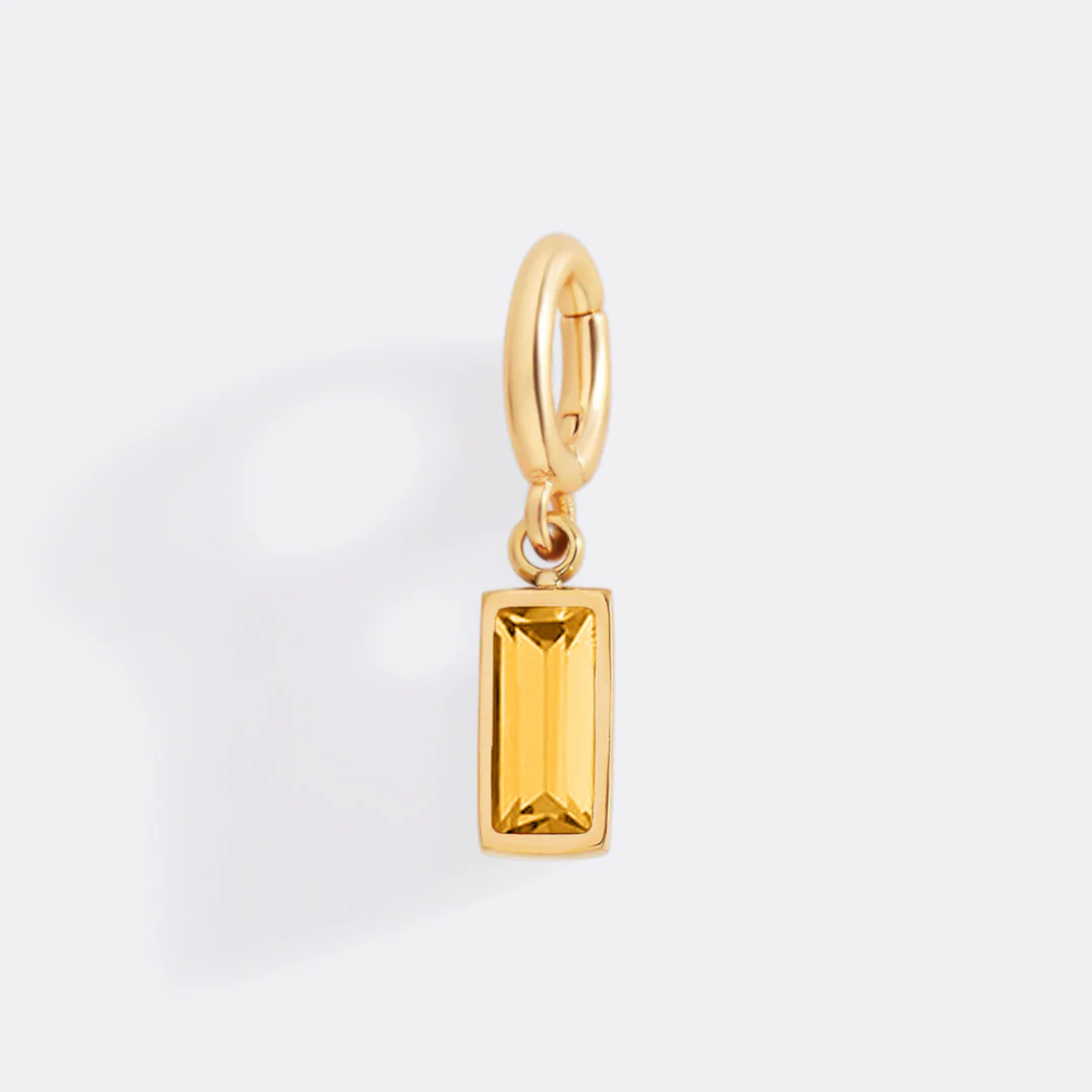 Dainty Baguette Birthstone Charm - Image 60