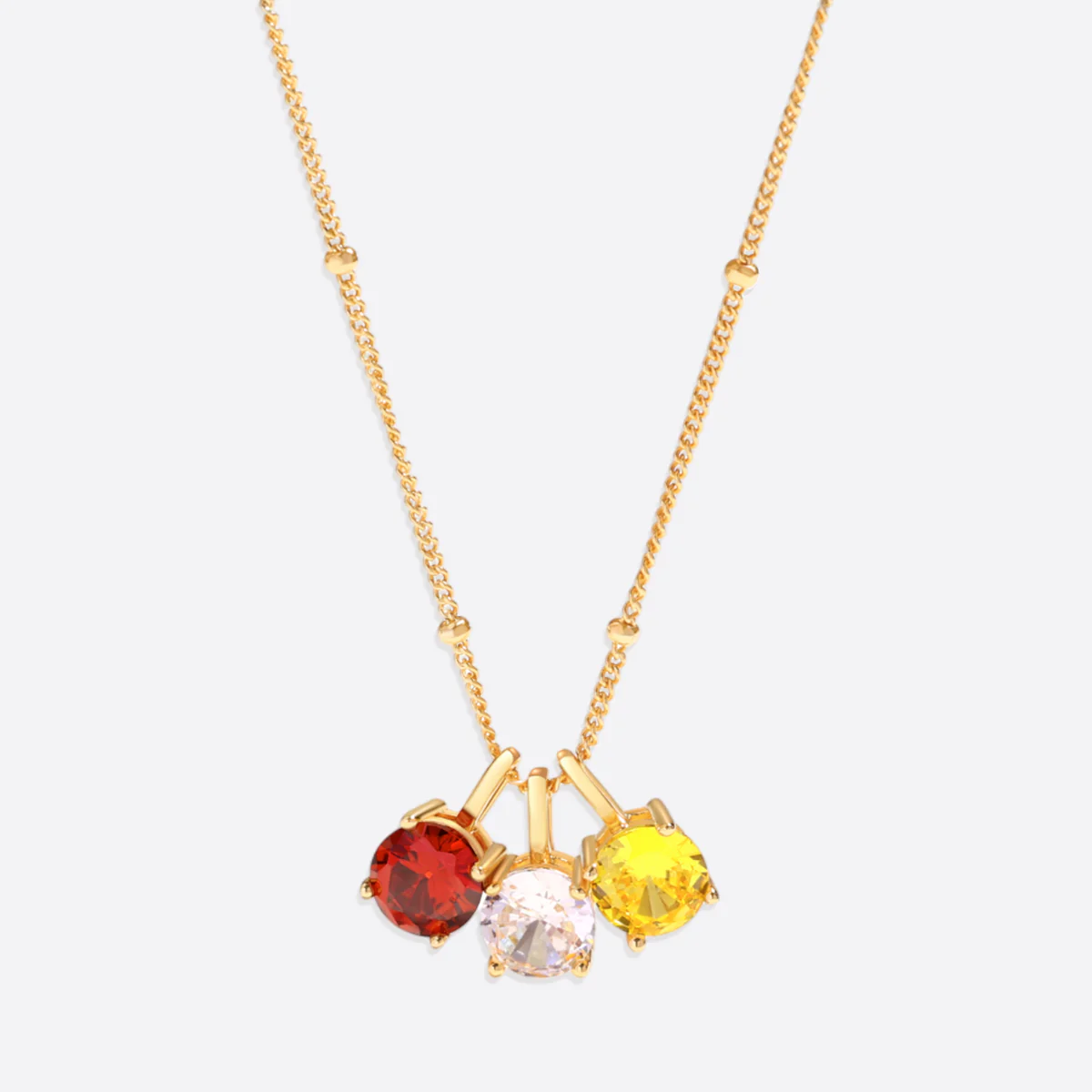 Dainty Birthstone Pendant Necklace - Image 4