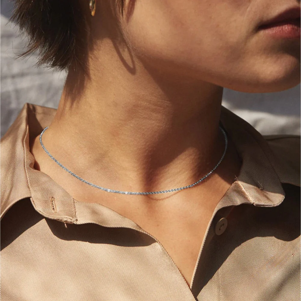 Dainty Cable Chain Necklace - Image 16