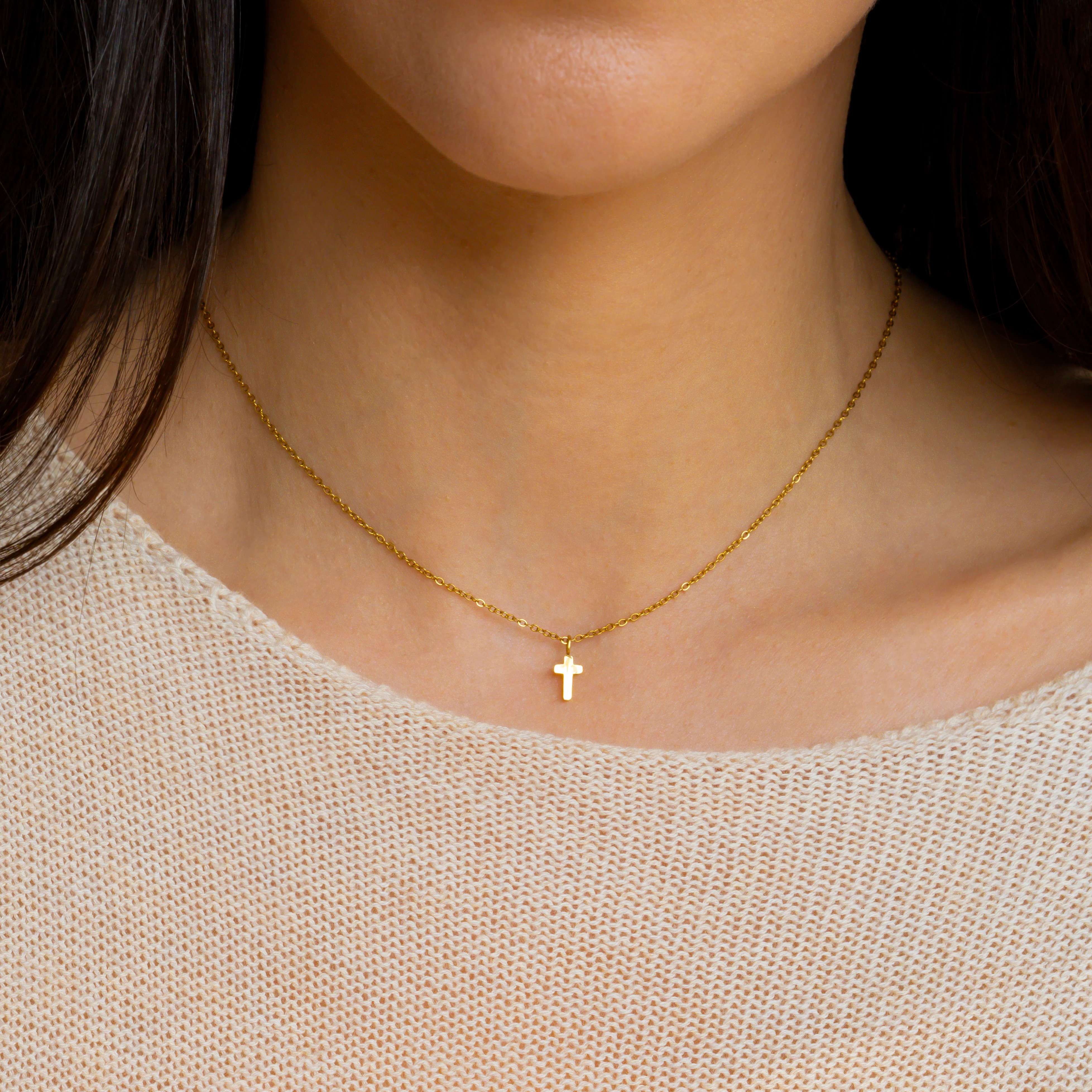 Dainty Cross Pendant - Image 17