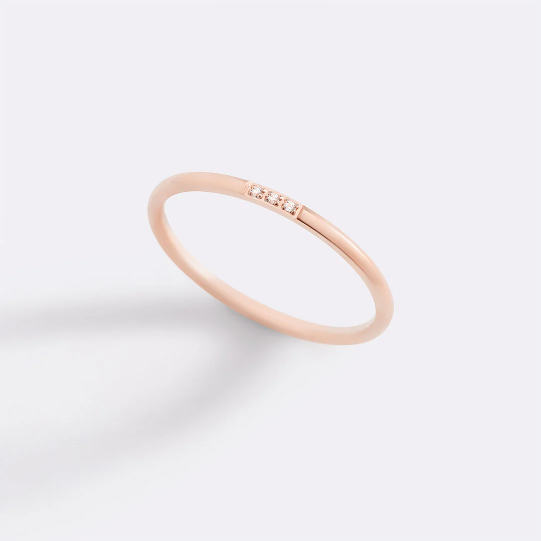 Dainty Diamonds Stacking Ring - Image 28