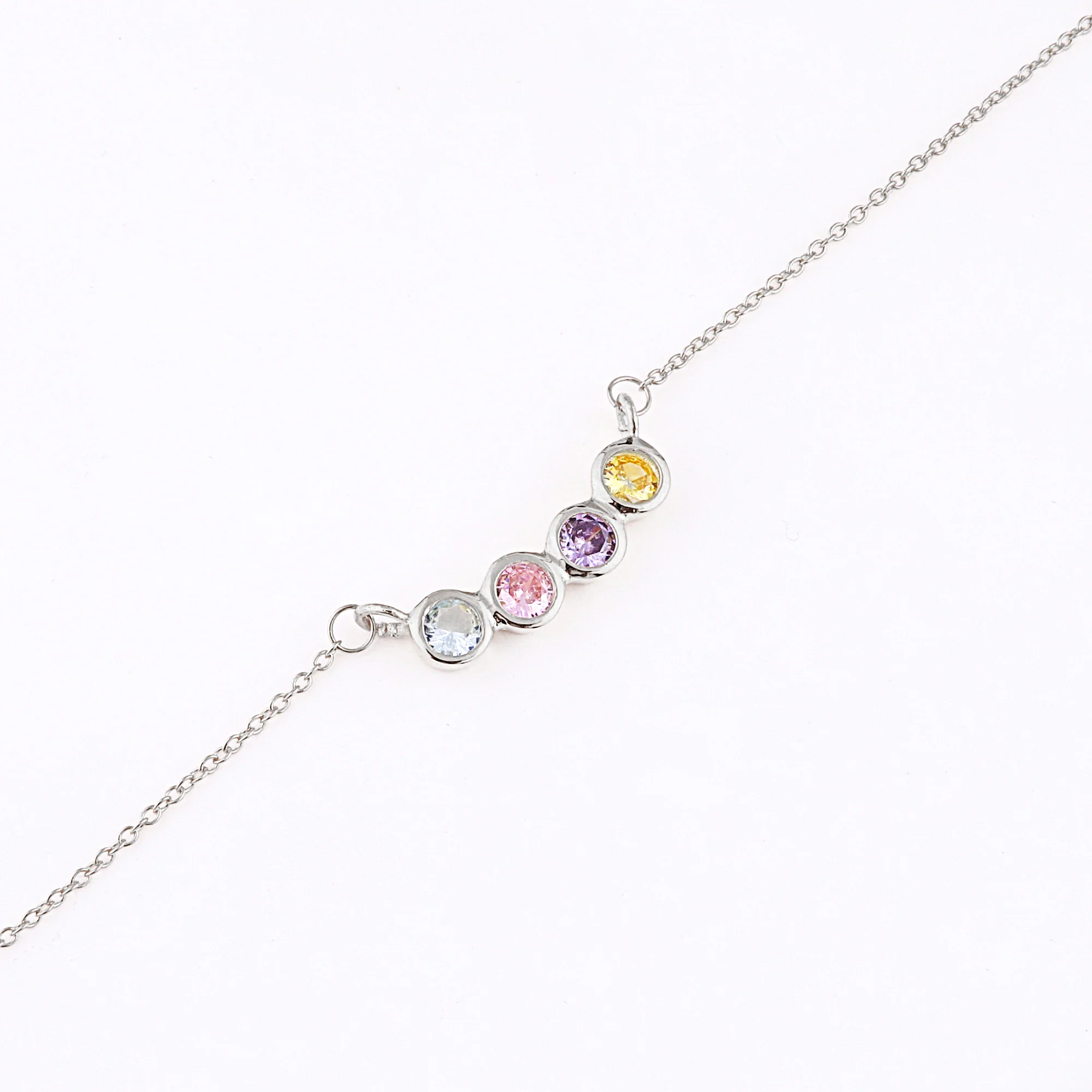 Dainty Family Birthstones Necklace - Image 17