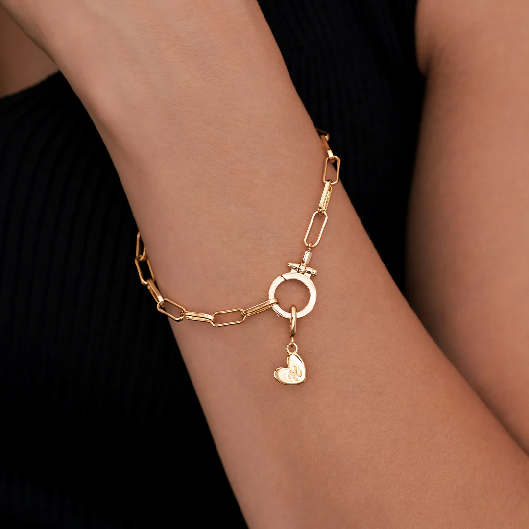 Dainty Heart Initial Charm - Image 3