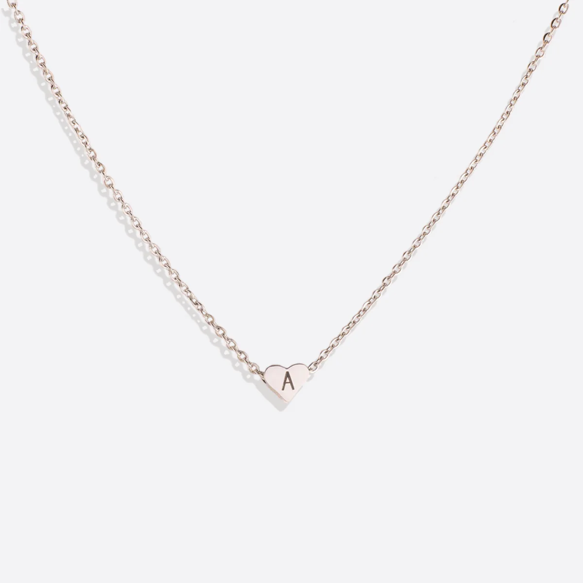 Dainty Heart Initial Necklace - Image 12