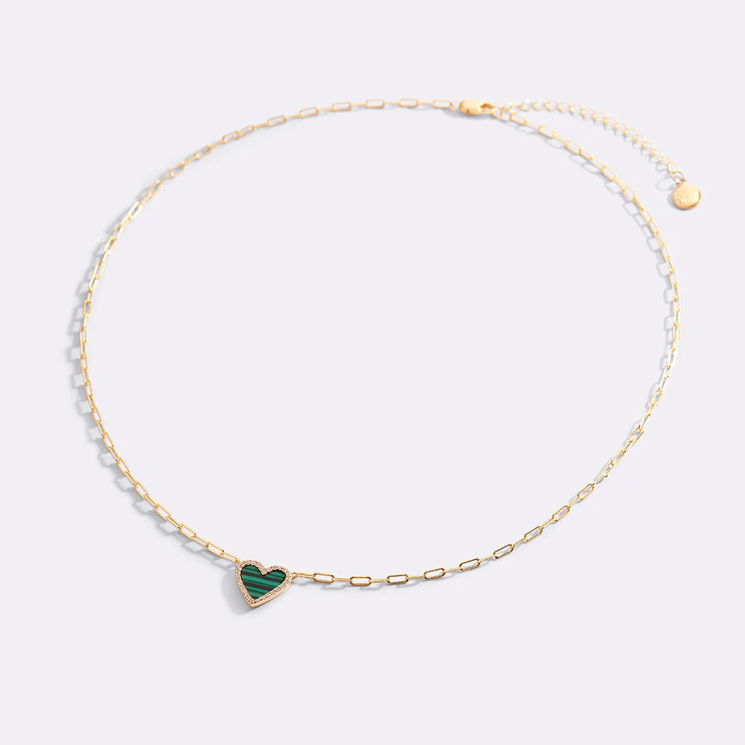 Dainty Heart Paperclip Necklace - Image 17