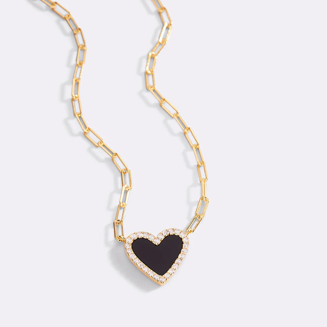 Dainty Heart Paperclip Necklace - Image 20