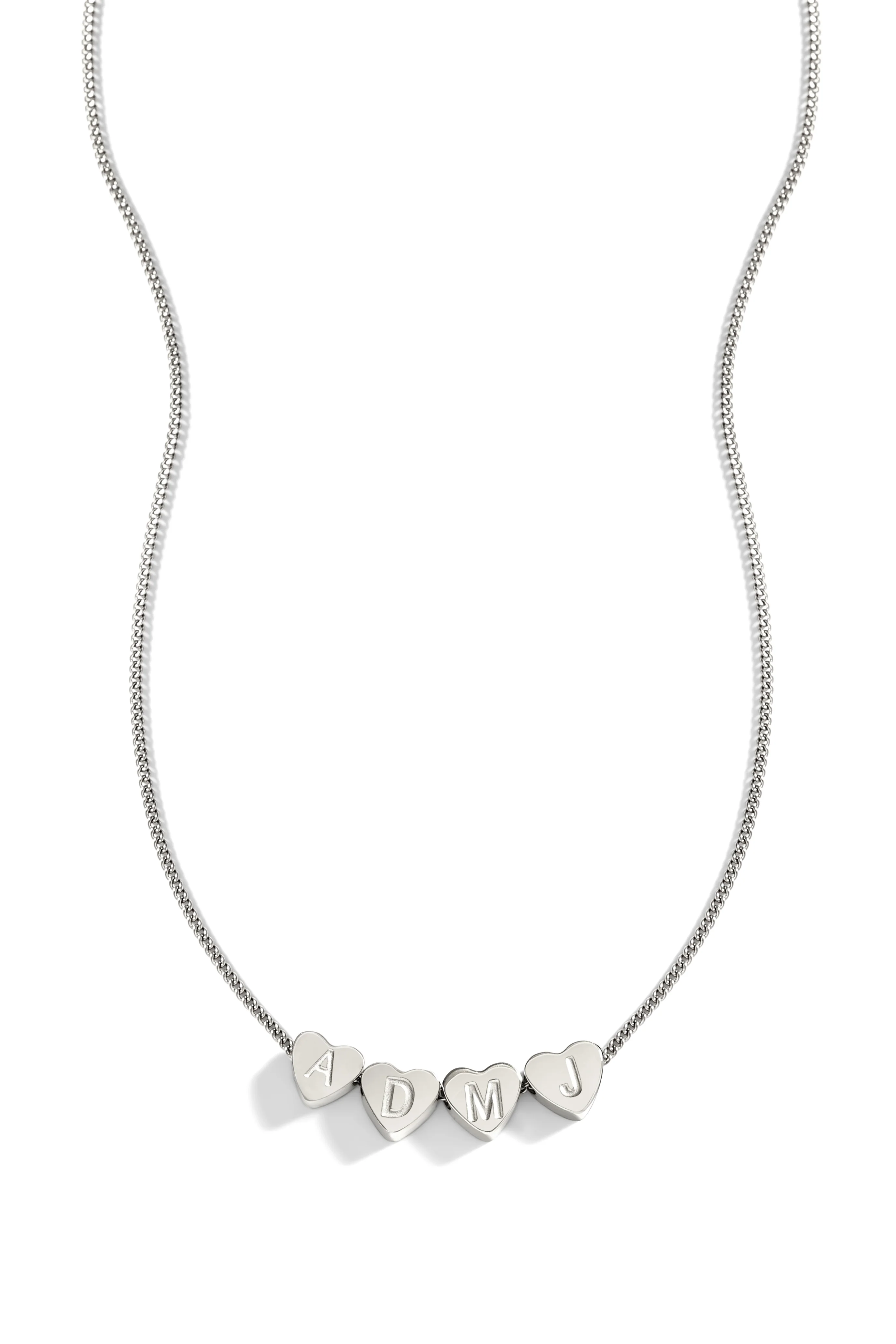 Dainty Heart Stacking Initial Necklace - Image 23