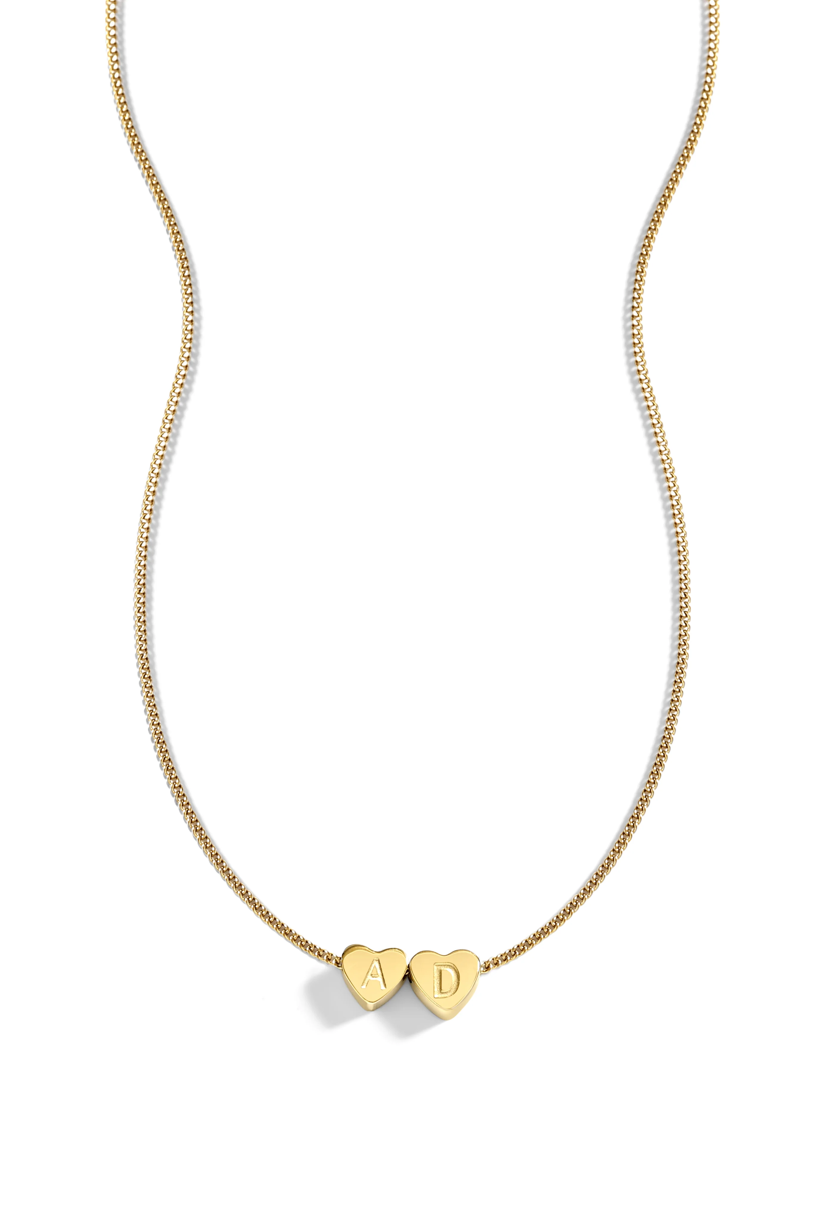 Dainty Heart Stacking Initial Necklace - Image 9