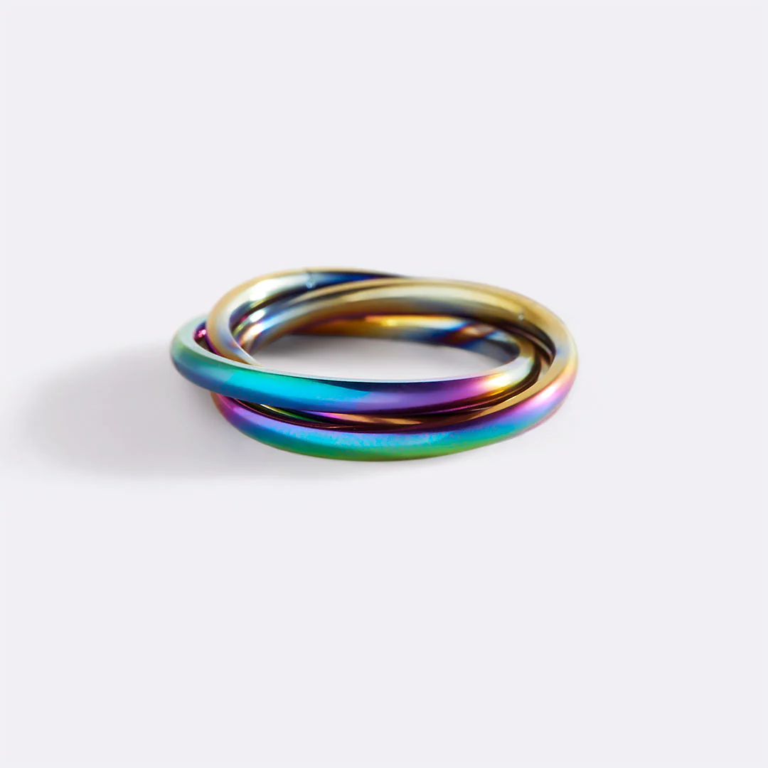 Dainty Interlocking Fidget Ring - Image 44