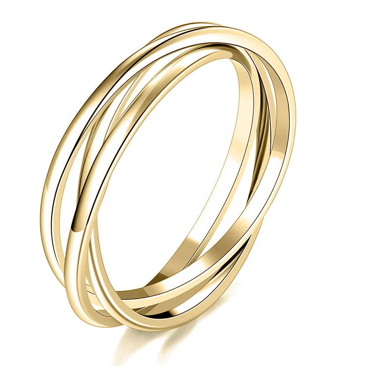 Dainty Interlocking Fidget Ring - Image 6