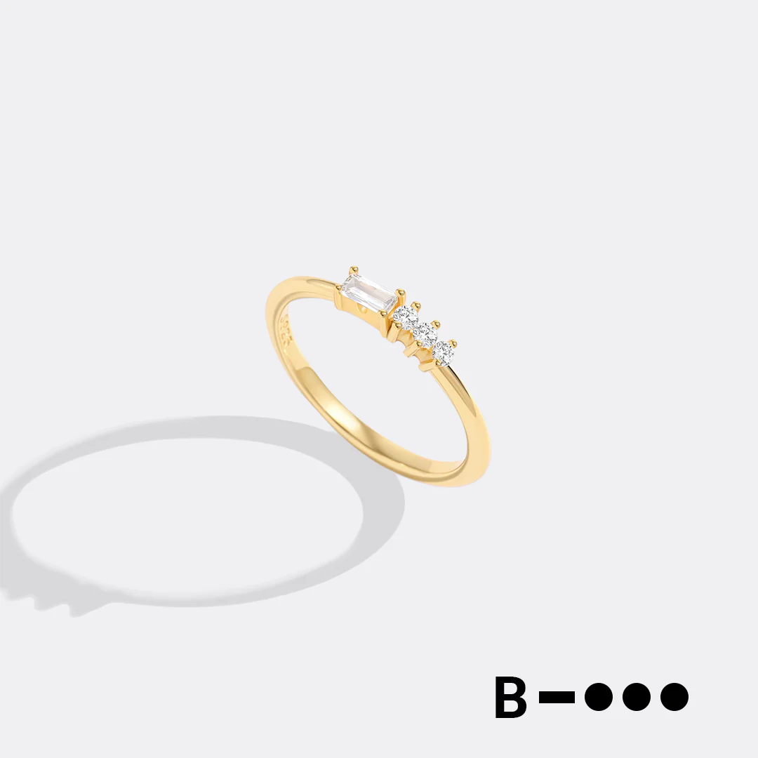 Dainty Personalized Morse Code Ring - Image 6