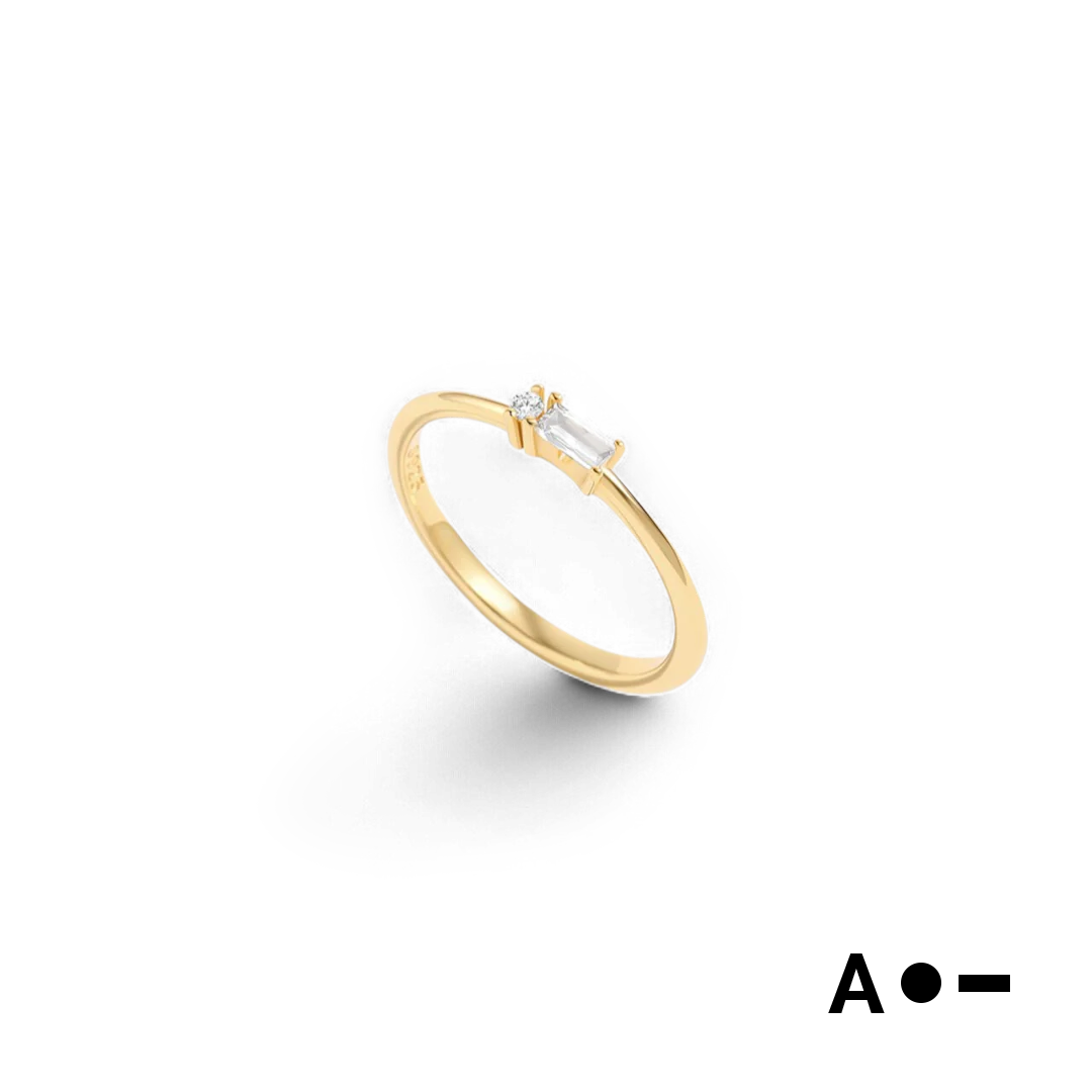 Dainty Personalized Morse Code Ring - Image 34