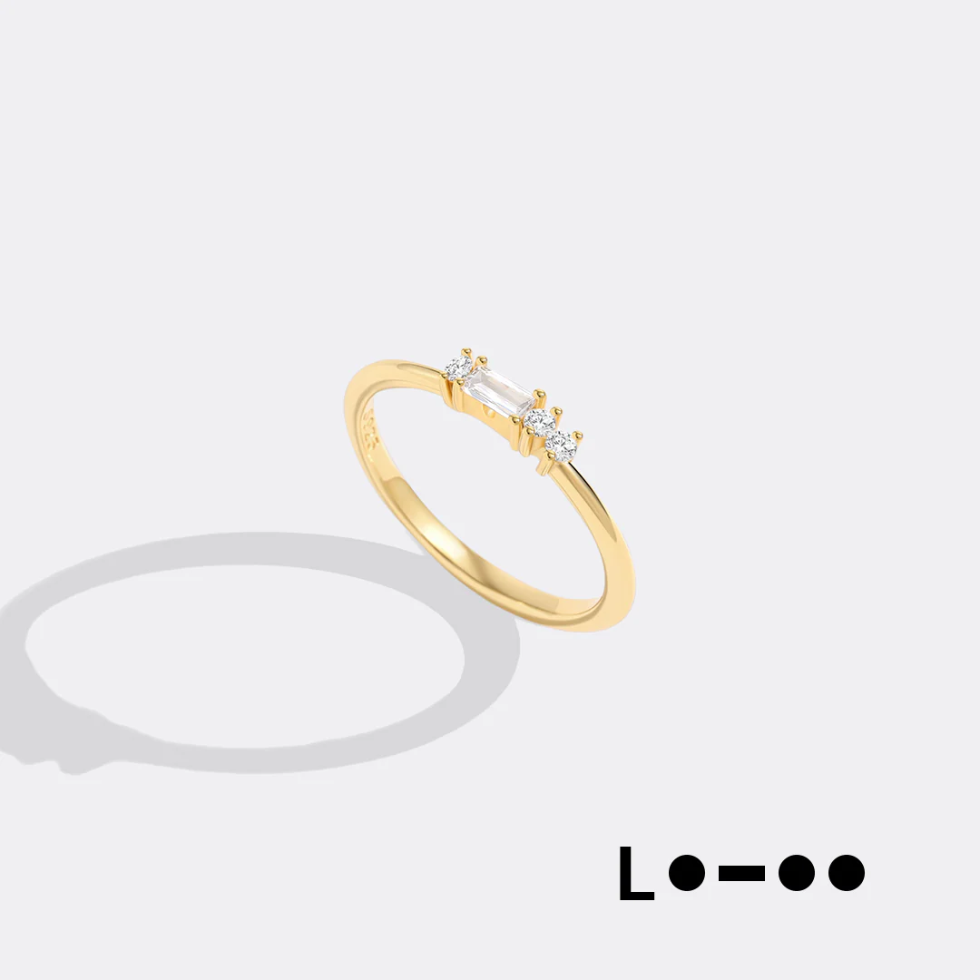 Dainty Personalized Morse Code Ring - Image 16