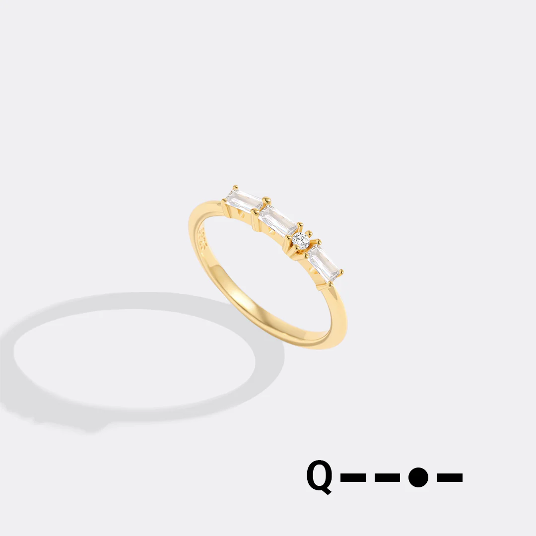 Dainty Personalized Morse Code Ring - Image 21
