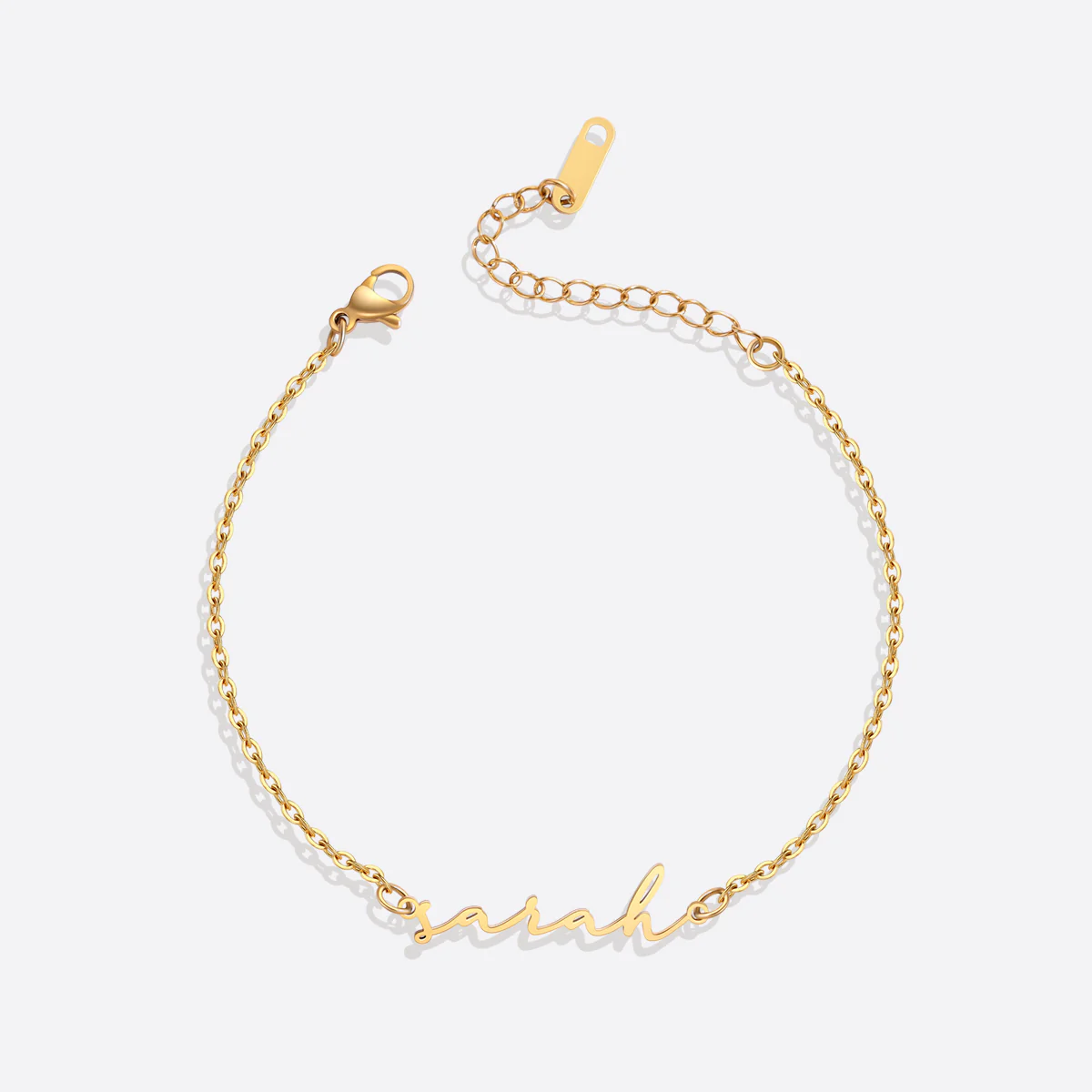 Dainty Script Name Bracelet - Image 6