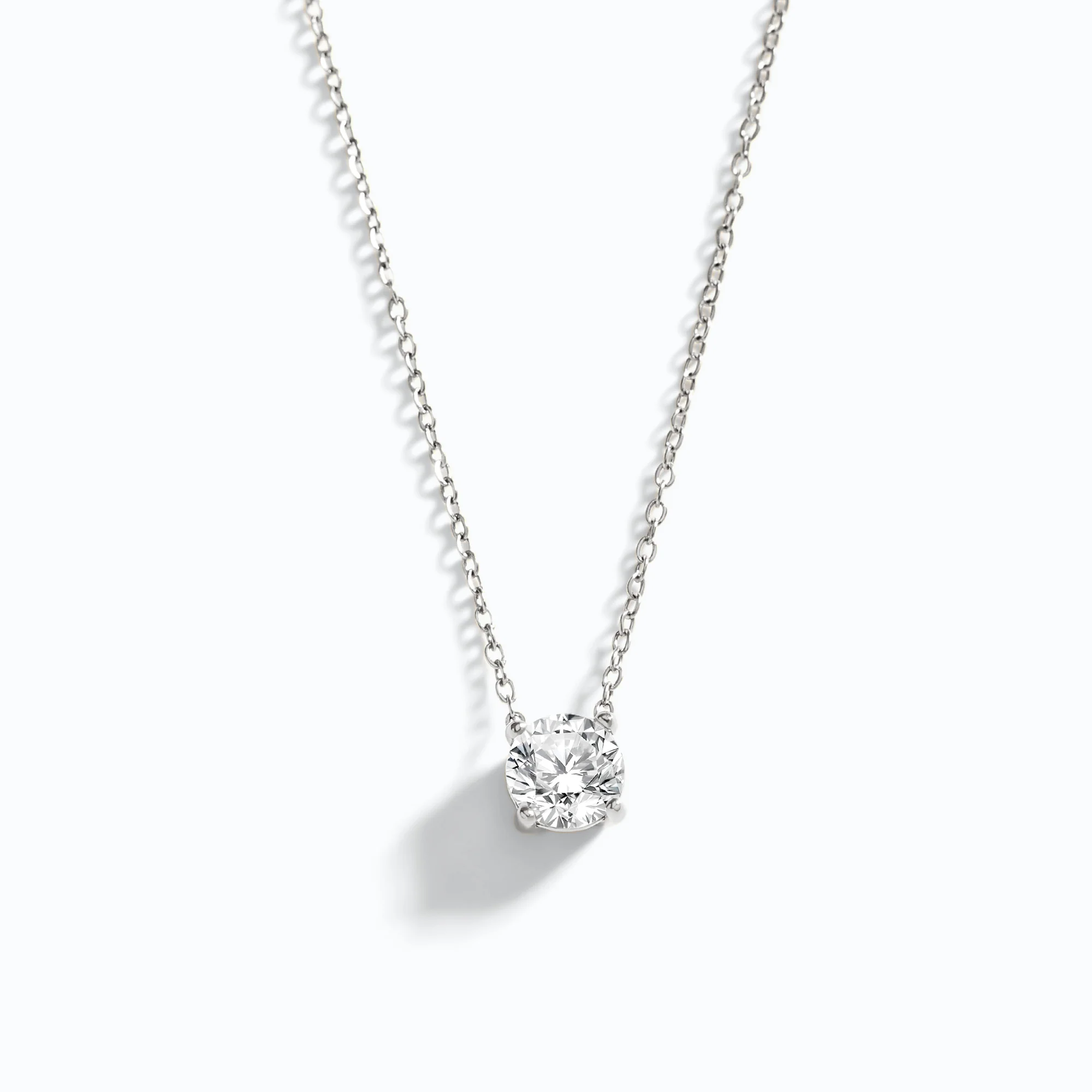 Dainty Solitaire Pendant Necklace - Image 9