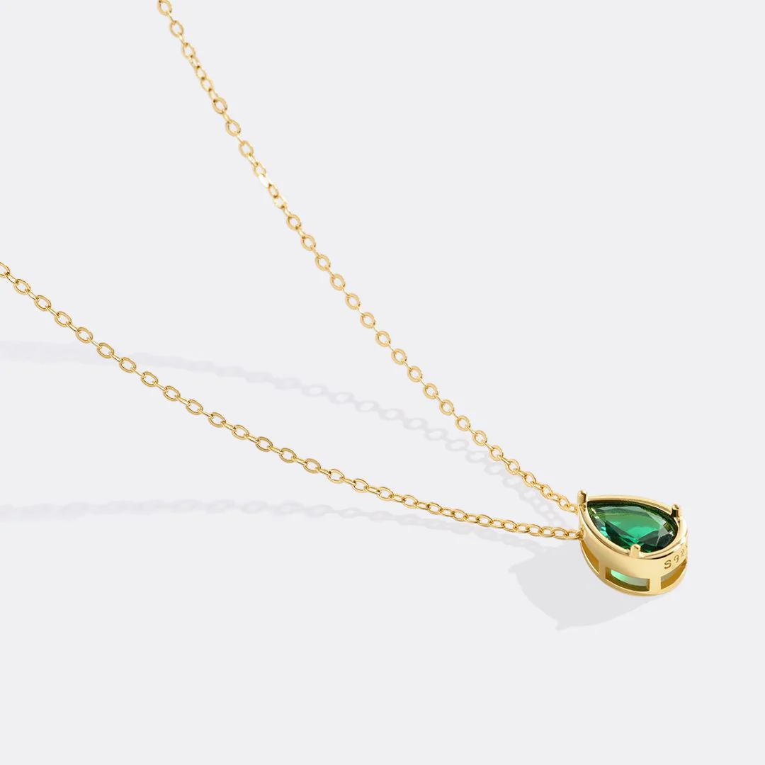 Diamond Teardrop Necklace - Image 11