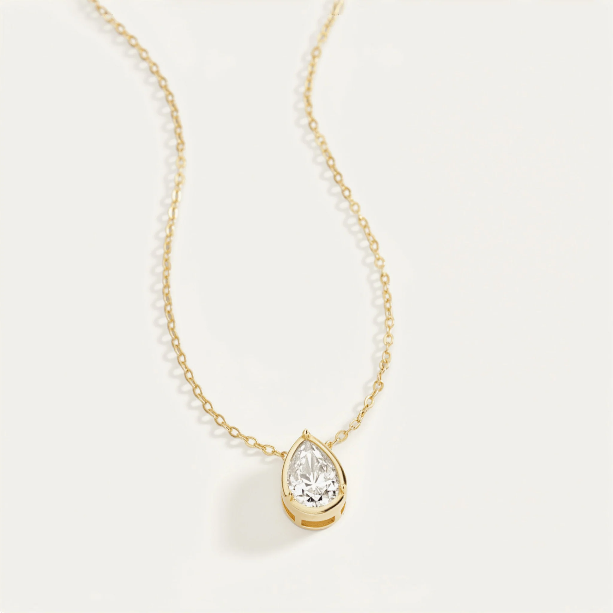 Diamond Teardrop Necklace - Image 14