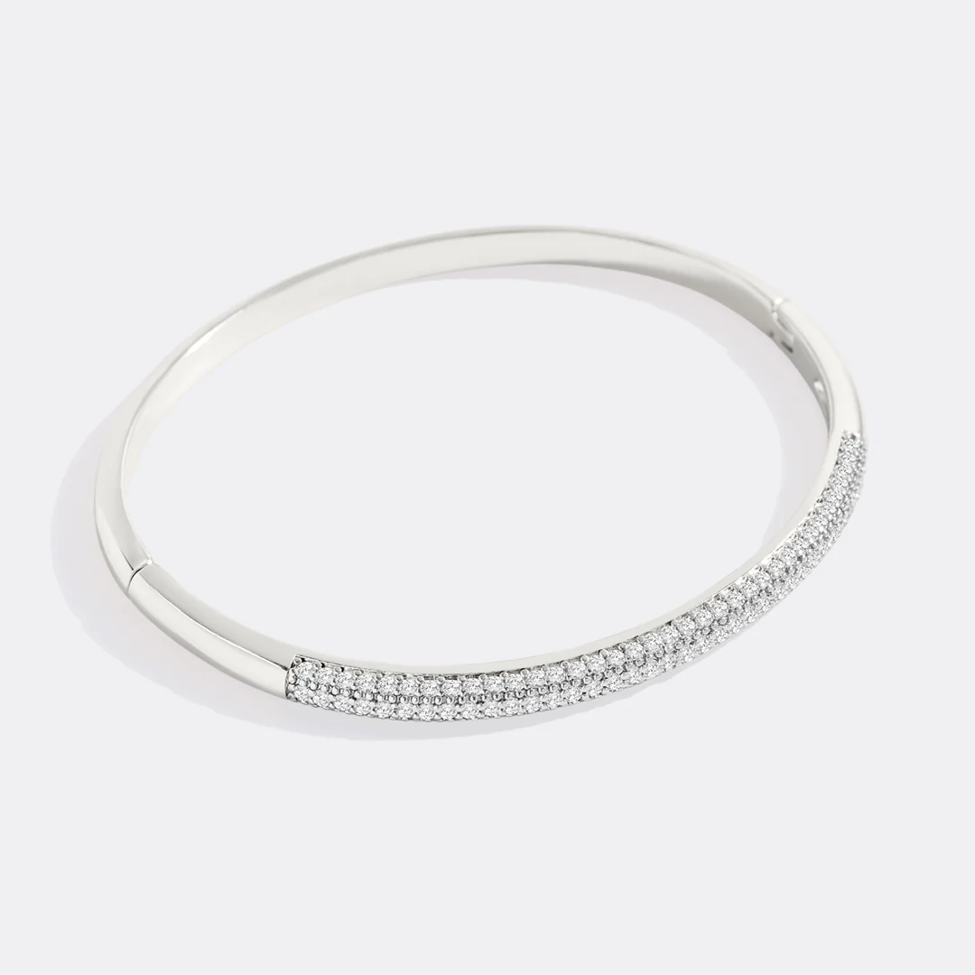 Domed Pave Cuff Bracelet - Image 5