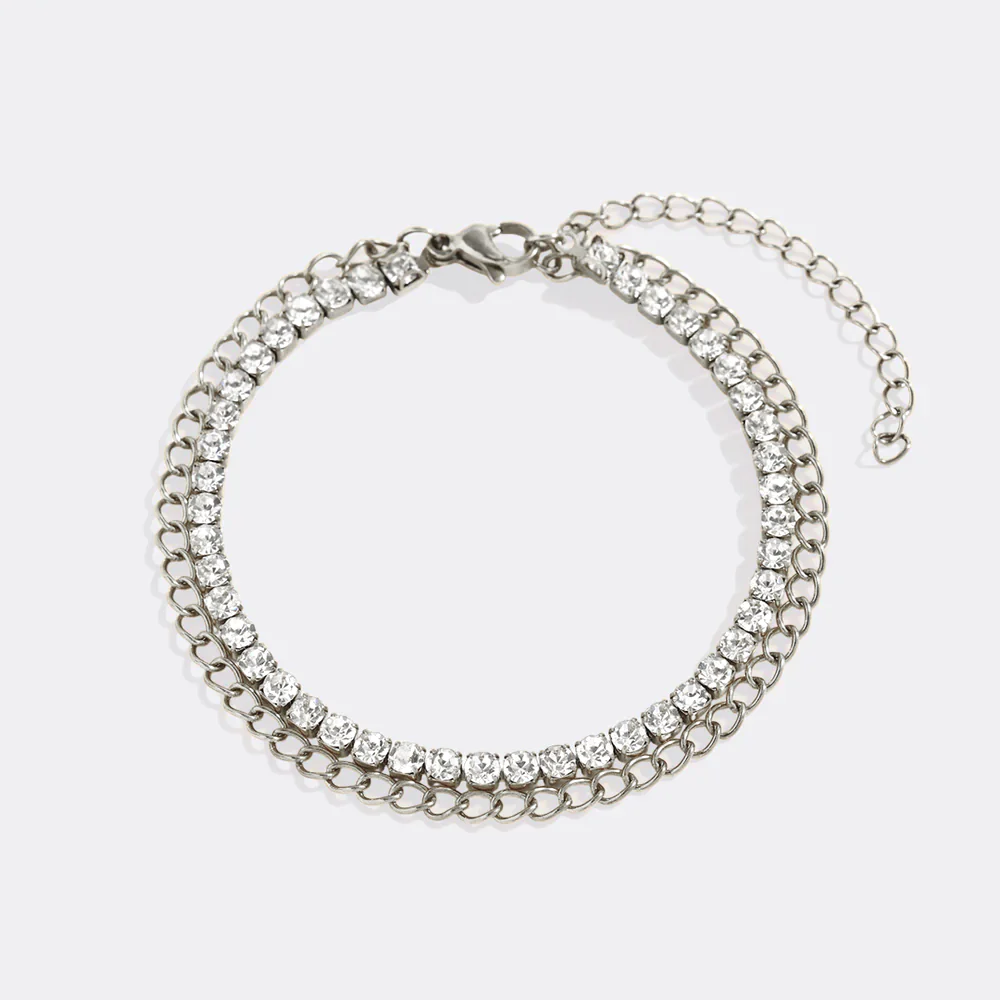 Double Chain Tennis Bracelet - Image 9