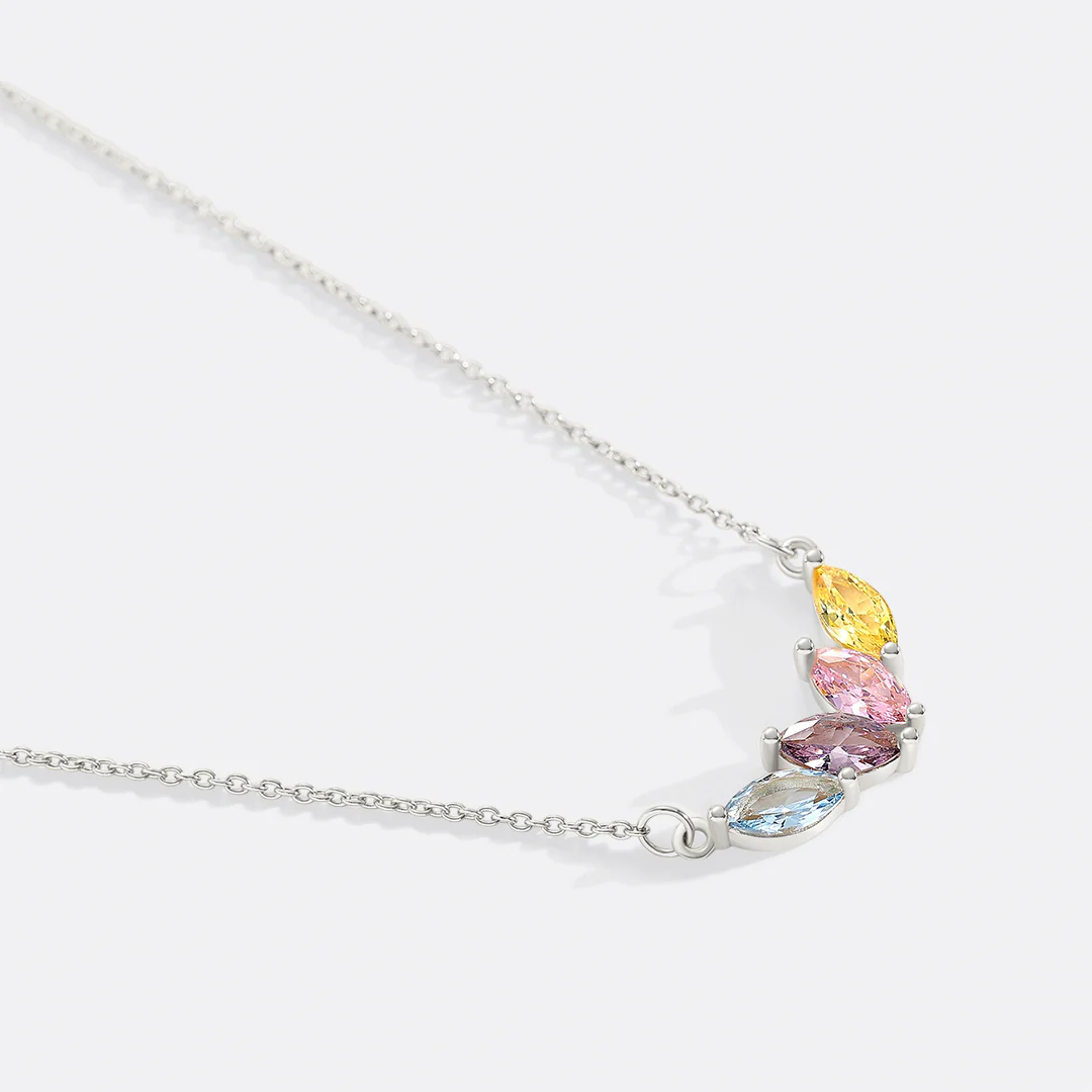 Elegant Family Birthstone Necklace - Image 21