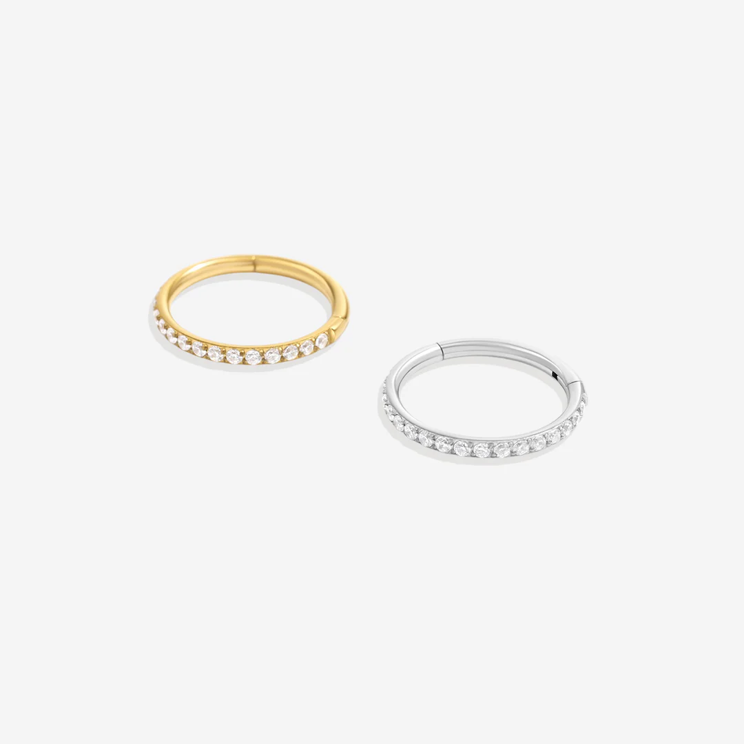Eternity Crystal Cartilage Hoop Earrings | 16g - Image 37