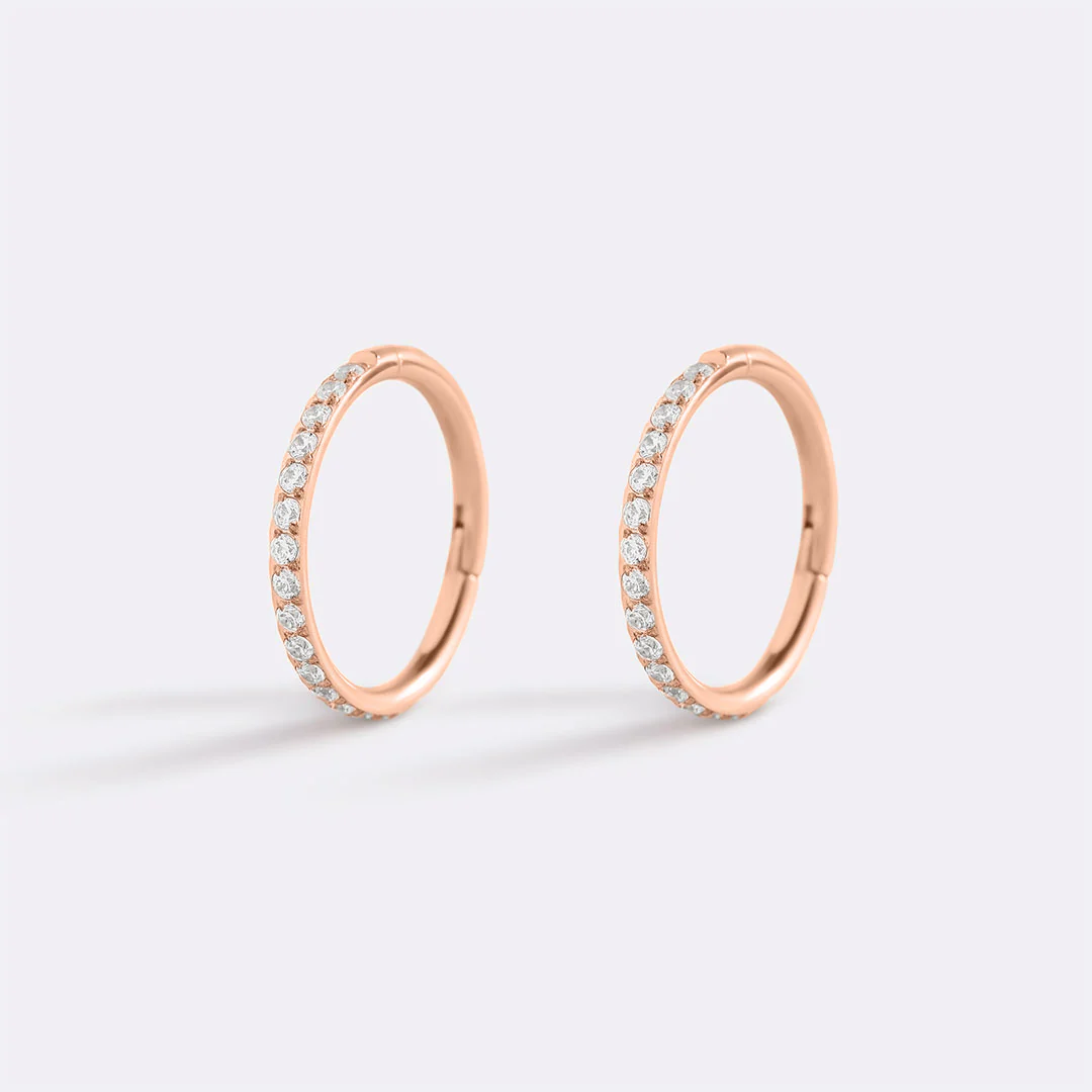 Eternity Crystal Cartilage Hoop Earrings | 16g - Image 45