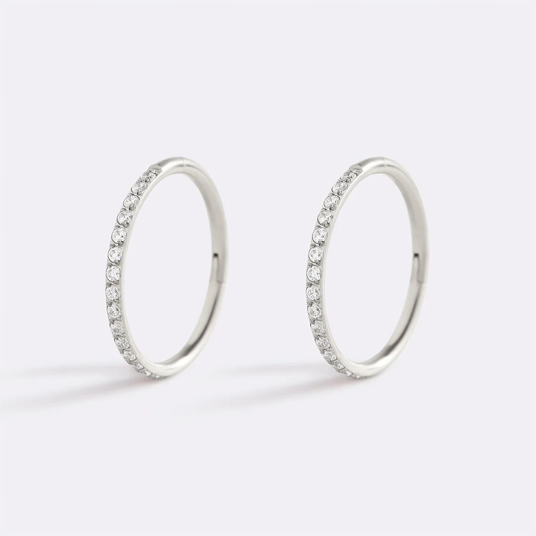 Eternity Crystal Cartilage Hoop Earrings | 16g - Image 49