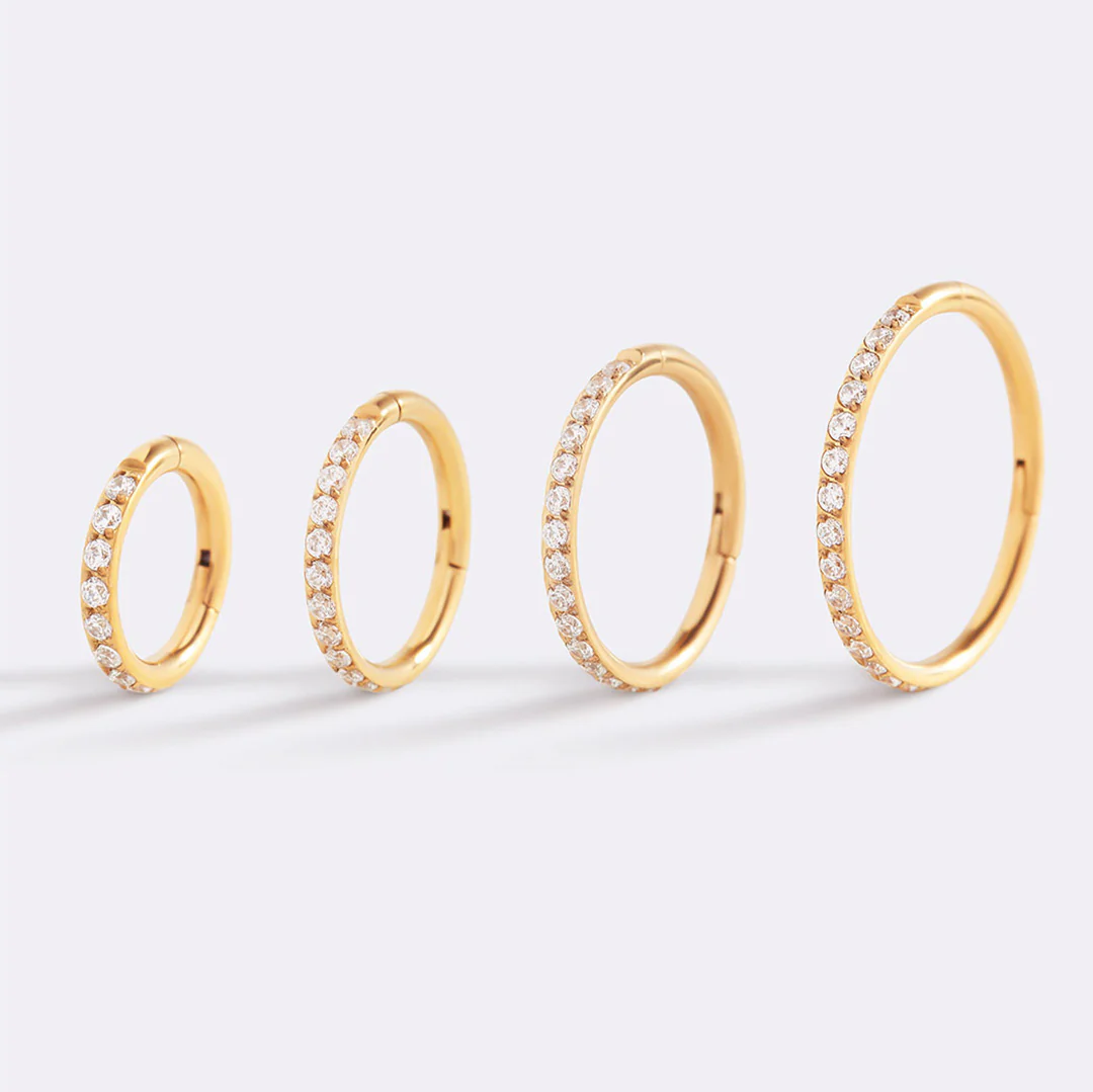 Eternity Crystal Cartilage Hoop Earrings | 16g - Image 53