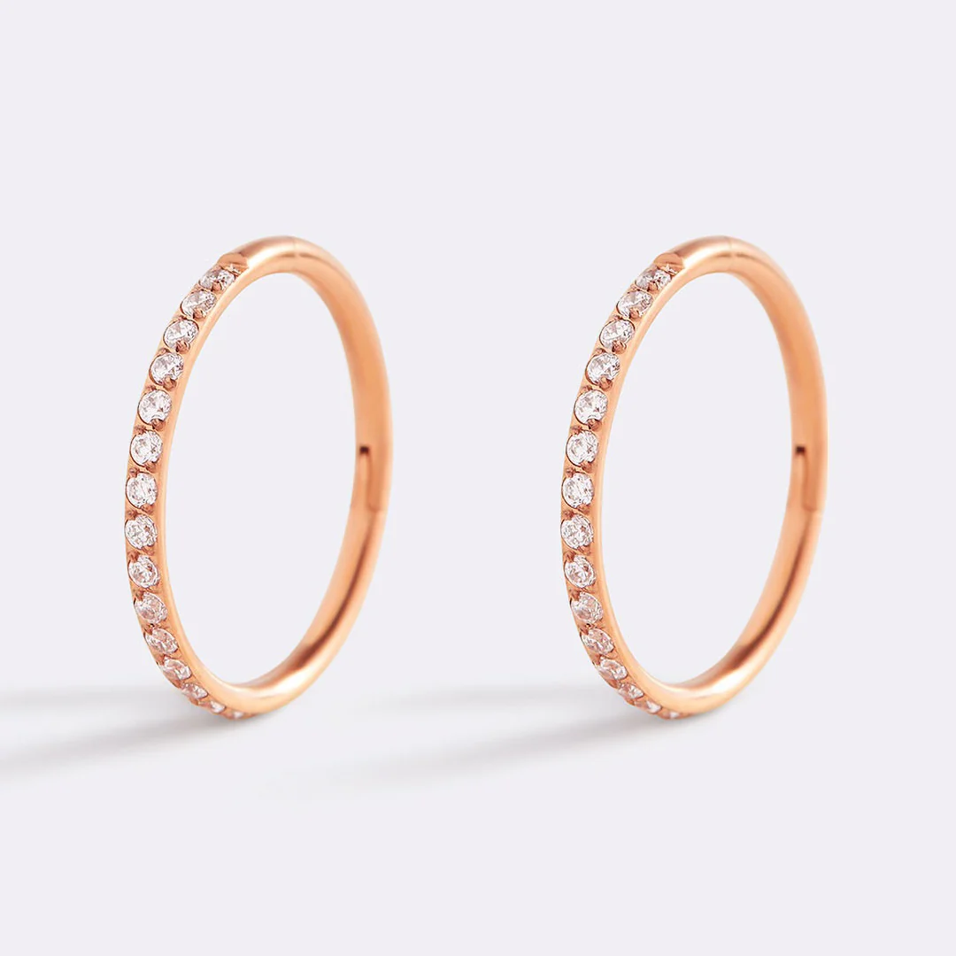 Eternity Crystal Cartilage Hoop Earrings | 16g - Image 60
