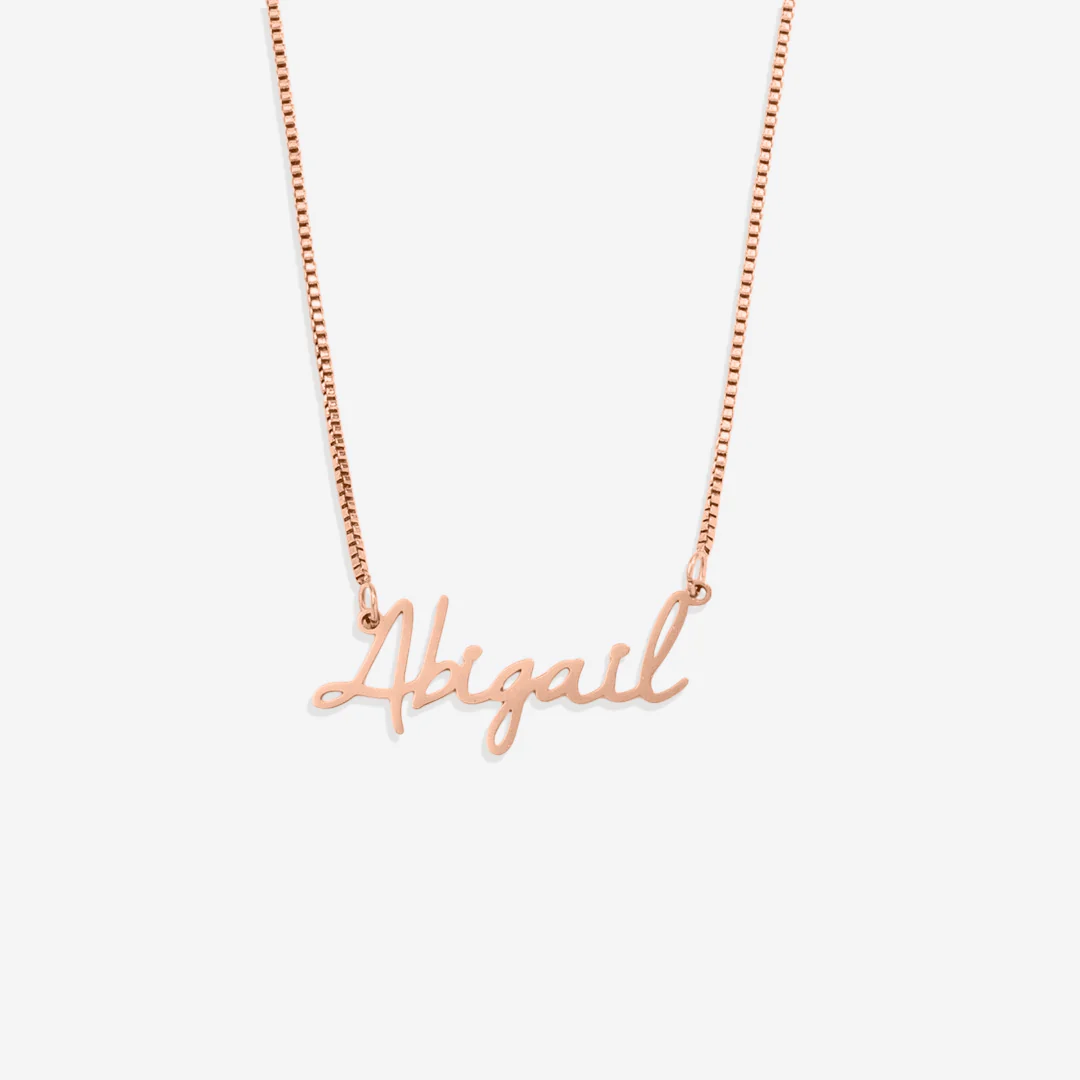Fairy Name Necklace with Box Chain - Image 18