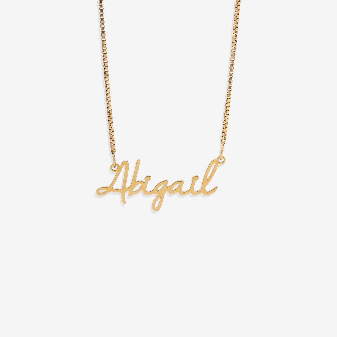 Fairy Name Necklace with Box Chain - Image 3
