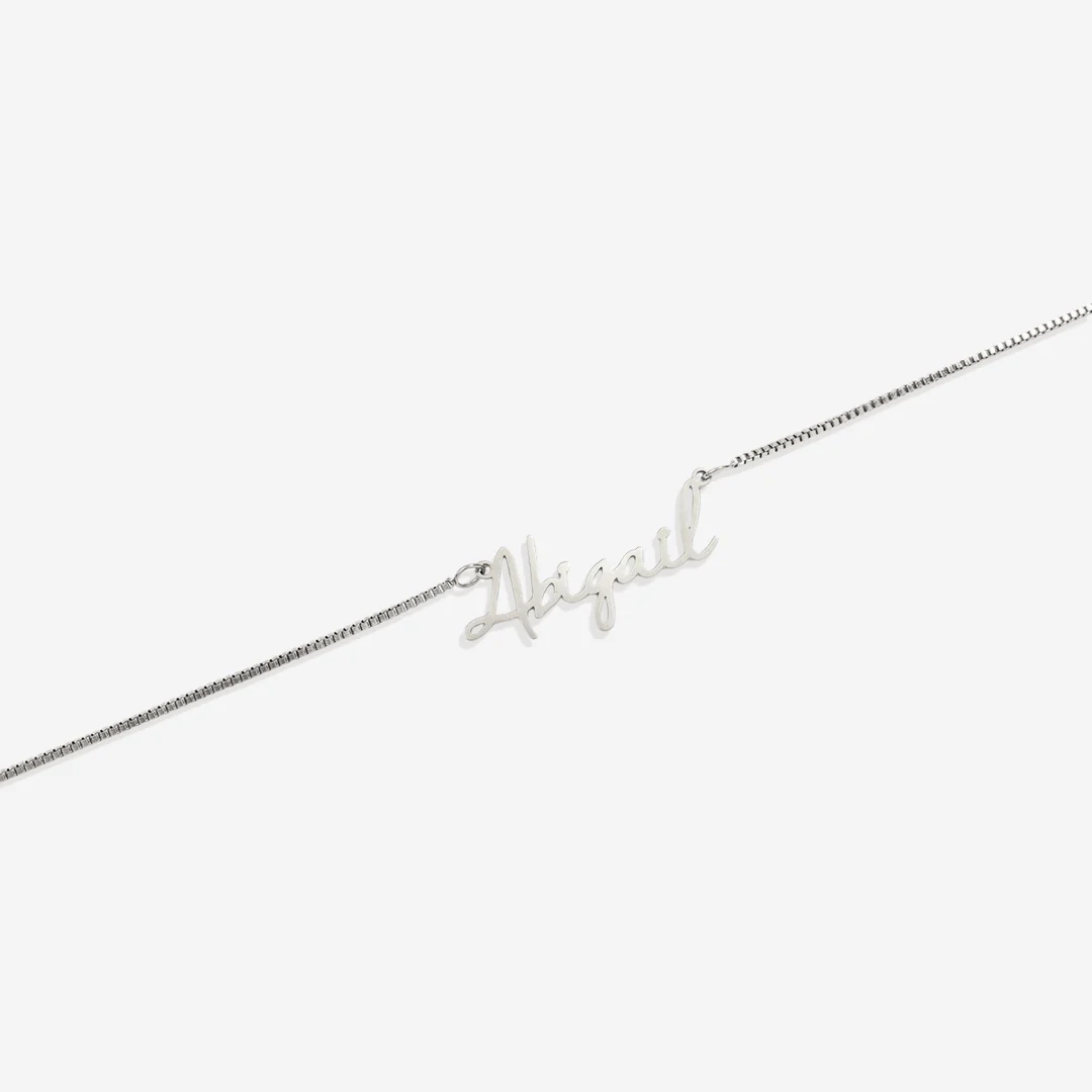 Fairy Name Necklace with Box Chain - Image 31
