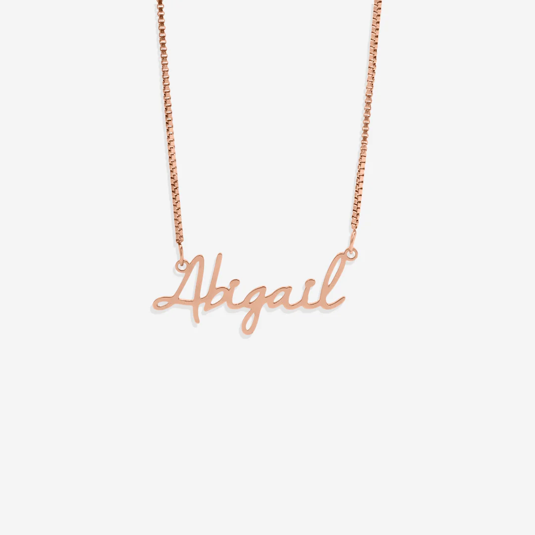 Fairy Name Necklace with Box Chain - Image 39