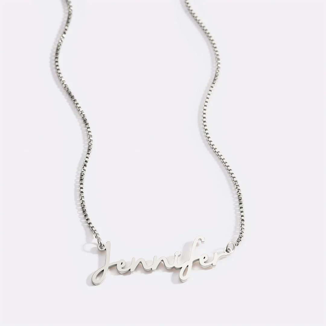 Fairy Name Necklace with Box Chain - Image 76