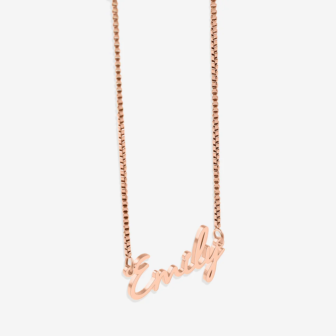 Fairy Name Necklace with Box Chain - Image 9