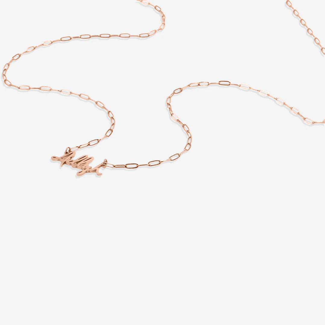 Fairy Name Necklace with Box Chain - Image 65