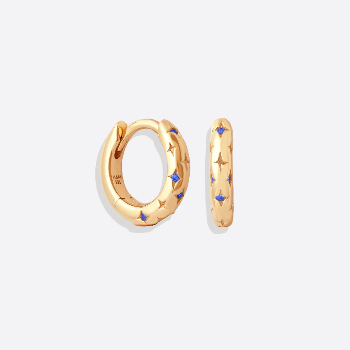 Falling Stars Huggie Hoop Earrings - Image 16