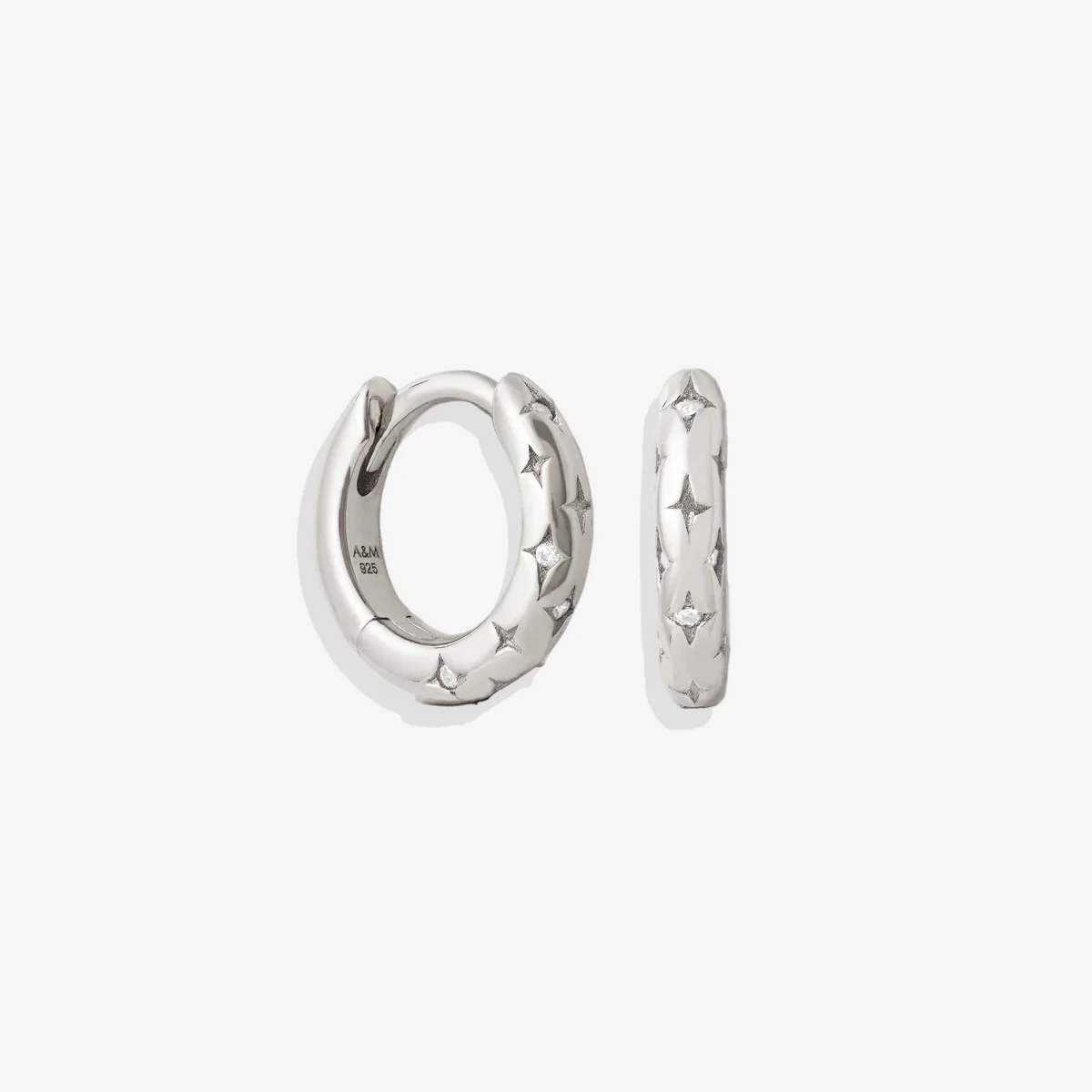 Falling Stars Huggie Hoop Earrings - Image 18