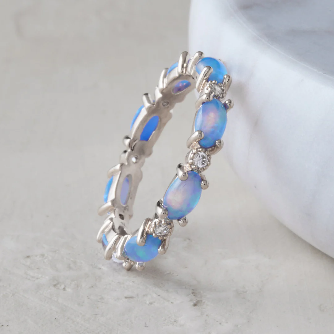 Eternity Fire Opal Ring - Image 19