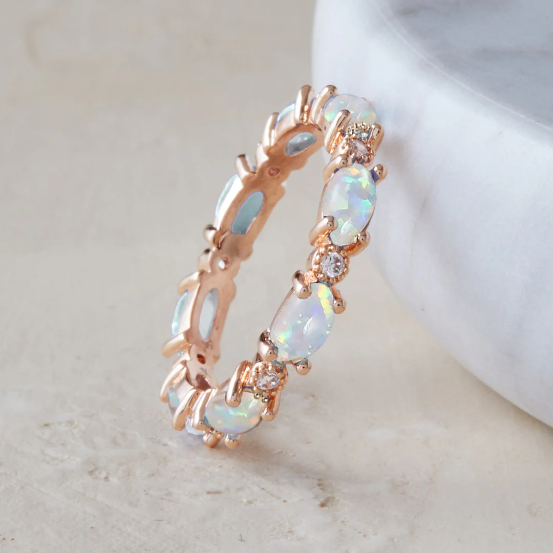 Eternity Fire Opal Ring - Image 21